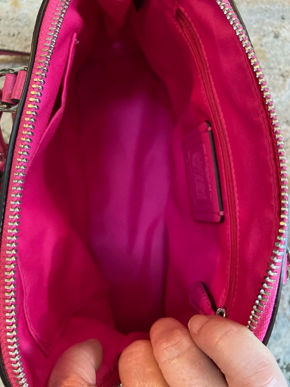 Coach 2017 Pink Leather Mini Sierra Satchel F57555 - Picture 3 of 9